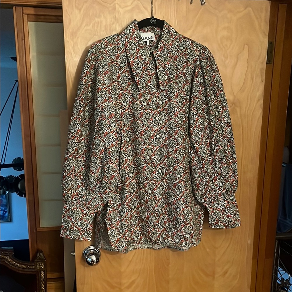 Ganni Multicolor Floral Top